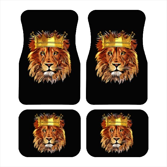 King Lion Head Gold Crown Gifts Lion Costumes Gift Car Mats