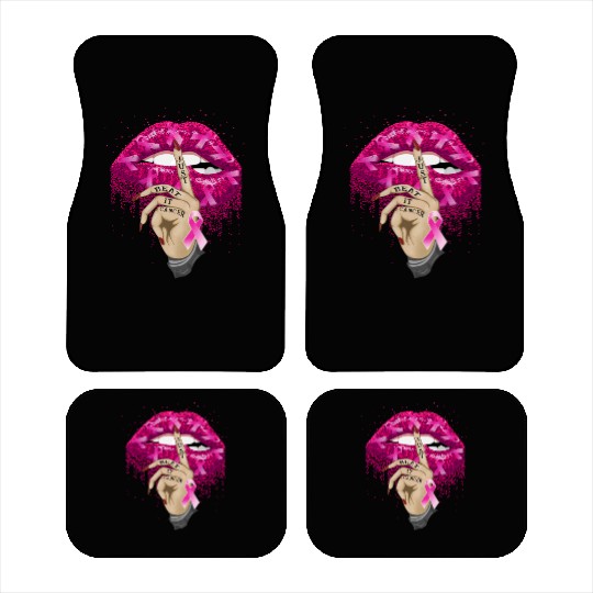 Just Beat It Cancer Mouth Breast Cancer Car Mats