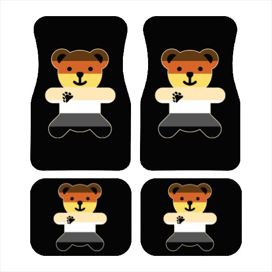 Bear Brotherhood Flag Bear Gay Pride graphic Car Mats