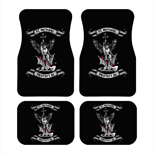 Archangel Saint Michael Protect Us Defend Us Car Mats
