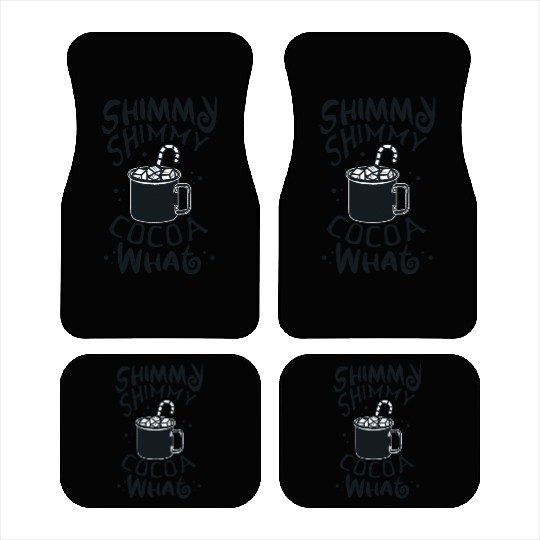 Shimmy Shimmy Hot Cocoa Black Car Mats