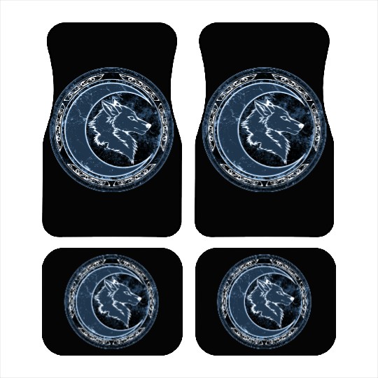 Wolf Moon Car Mats