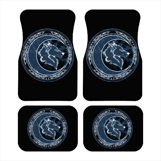 Wolf Moon Car Mats