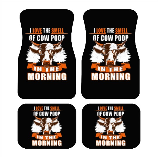 Cow Farmer Cow Shit Cows Car Mats