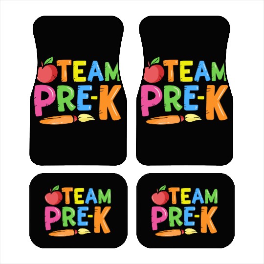 Team Pre-K Back To School Pre Kindergarten Teacher Car Mats