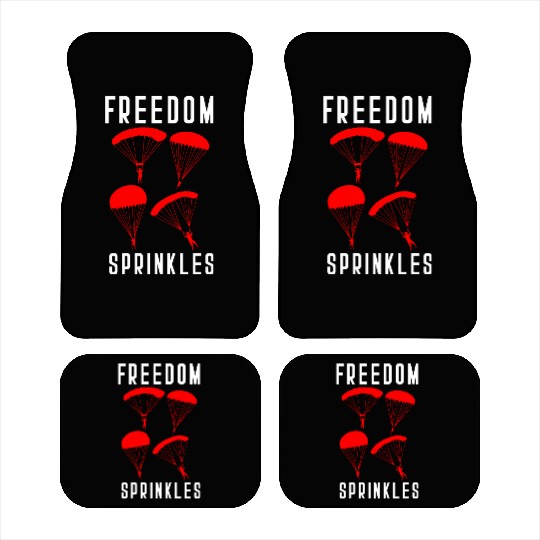 Paratrooper Freedom Sprinkles Airborne Military So Car Mats