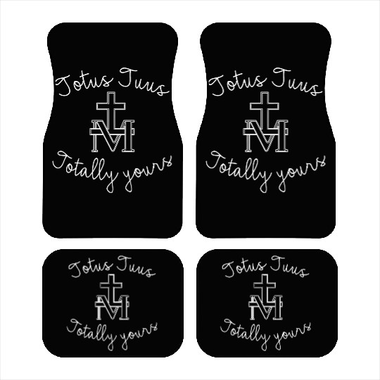 Totus Tuus Totally Yours Virgin Mary Mother Of God Car Mats