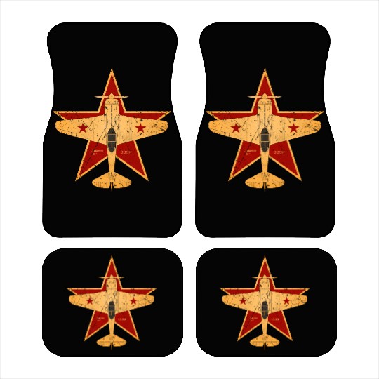 CCCP Soviet Union Air Force World War II Car Mats