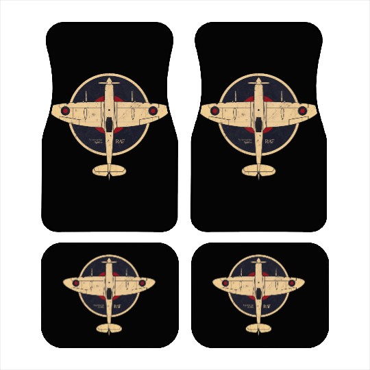 Supermarine Spitfire UK WW2 RAF Car Mats