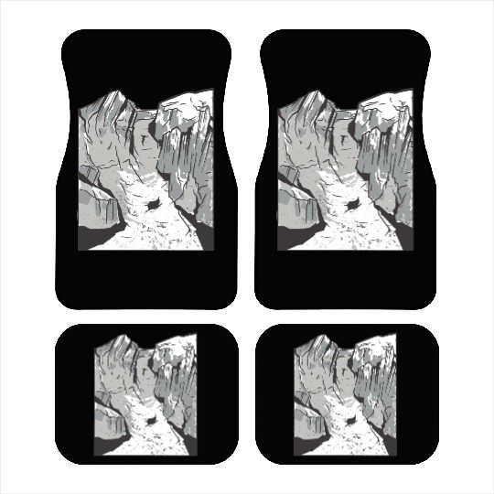 Skiing mountain sport corbets couloir design Car Mats