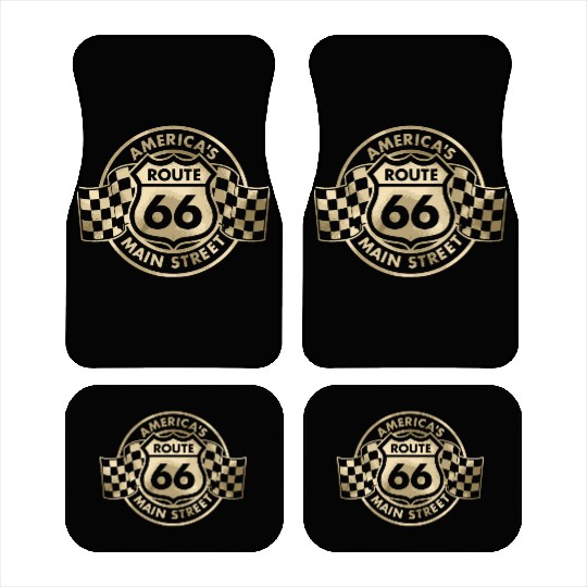 Route 66 America'S Main Street Glam Car Mats