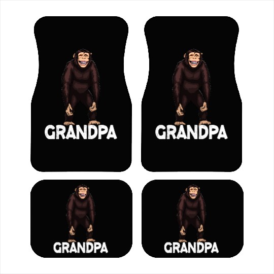 Monkey Grandpa Chimpanzee Car Mats