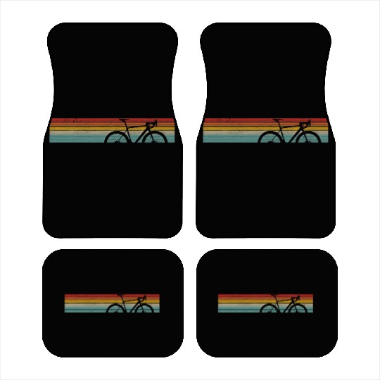 Vintage Bike Cycling Road Bike Bicycle Cyclist Car Mats