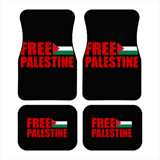 Free palestine Car Mats