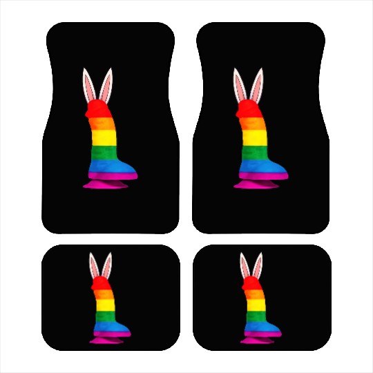 Easter LGBT Gay Lesbian Pride Rainbow LGBT Flag Car Mats