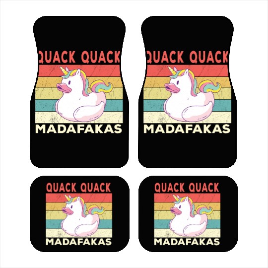 Funny Duck Sayings Ducks Quack Quack Madafakas Car Mats