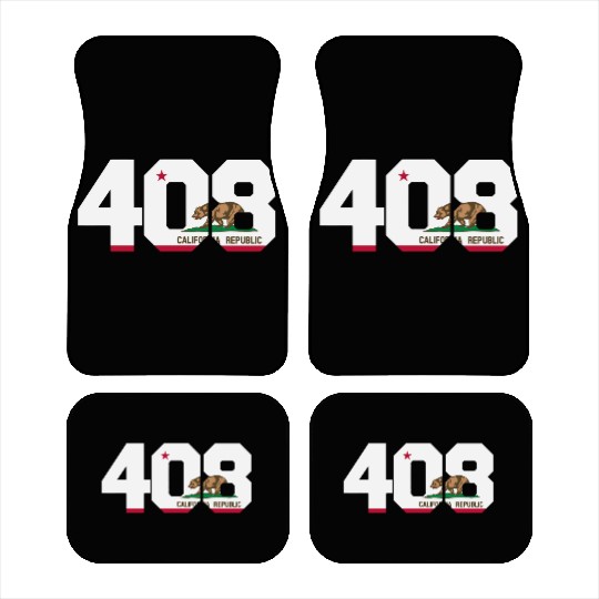Area Code 408 San Jose California Car Mats