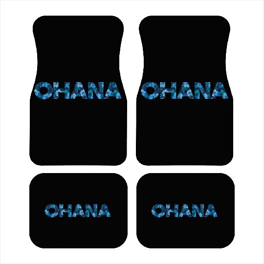 Ohana Family In Hawaiian Language Hibiscus Pattern Car Mats