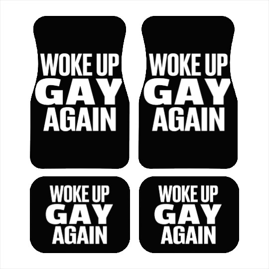 Gay Couple Homosexual LGBTQ Queer Pride Car Mats