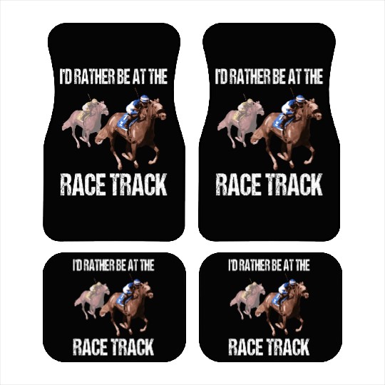 Horse Racing Drinking Derby Barrel Racing Car Mats