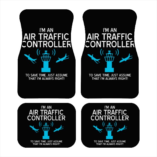 Air Traffic Controller ATC Air Traffic Control Car Mats