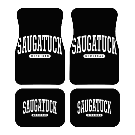 College Style Saugatuck Michigan Souvenir Gift Car Mats