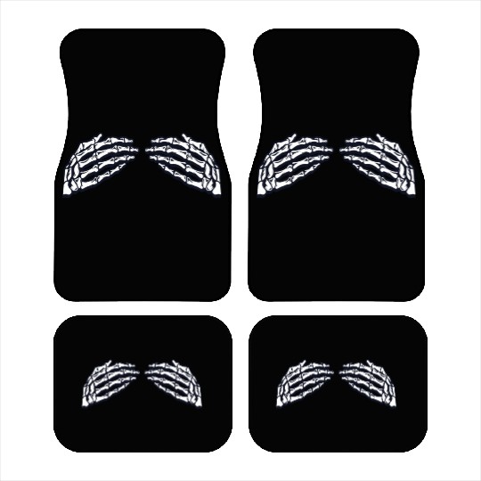 Women's Skeleton Hands Breasts Car Mats