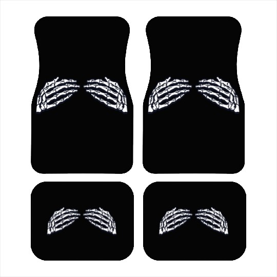 Women's Skeleton Hands Breasts Car Mats