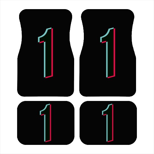 1 - jersey number - Tiktok glitch Car Mats