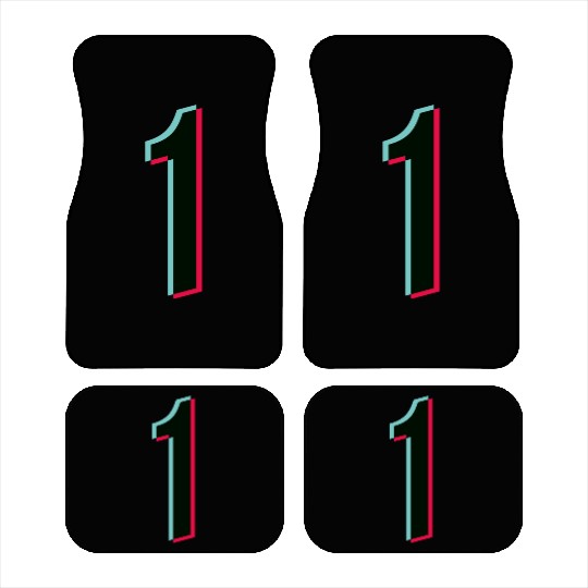 1 - jersey number - Tiktok glitch Car Mats