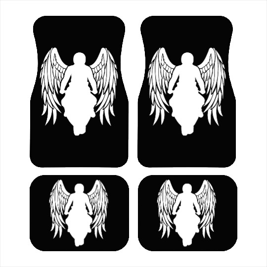 motorcyclist angel wings sportsbike racingbike Car Mats
