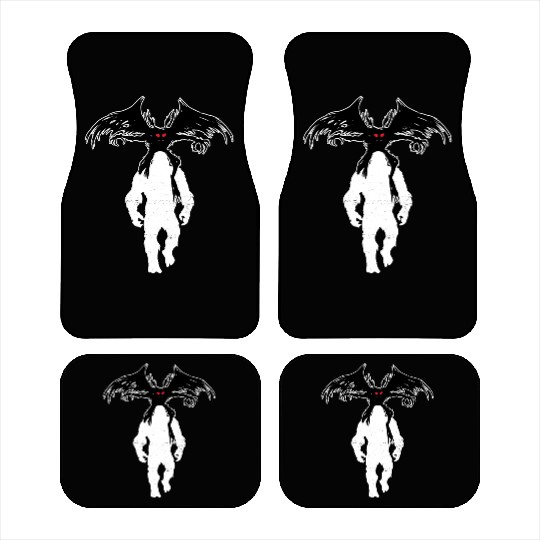 Bigfoot Riding Mothman - Funny Sasquatch Myth Car Mats