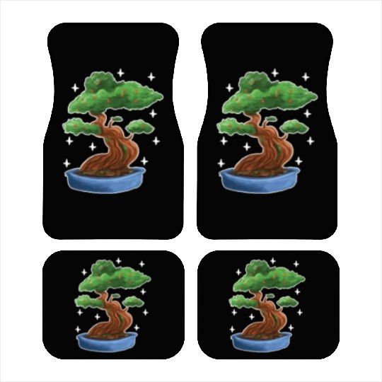 Bonsai Tree Pocket Japan Plant Garden Buddhist Zen Car Mats