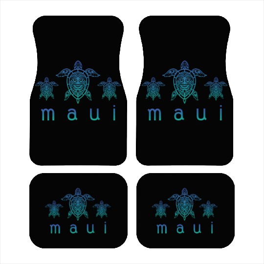Maui Turtle Hawaii Maui Honolulu Aloha Hula Gift Car Mats