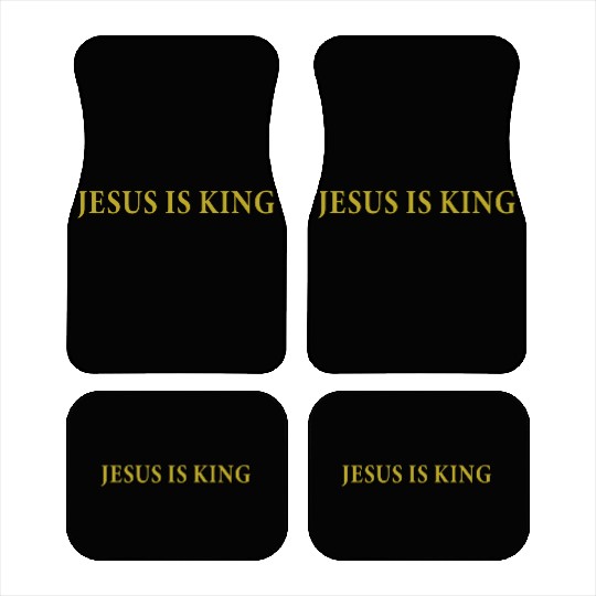 Jesus Is King Car Mats