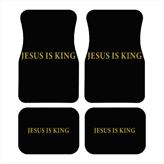 Jesus Is King Car Mats