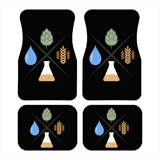 beer ingredients 2 Car Mats