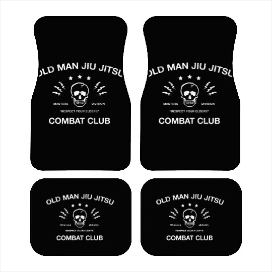 Old Man Jiu Jitsu Combat Club BJJ Gift MMA Sports Car Mats