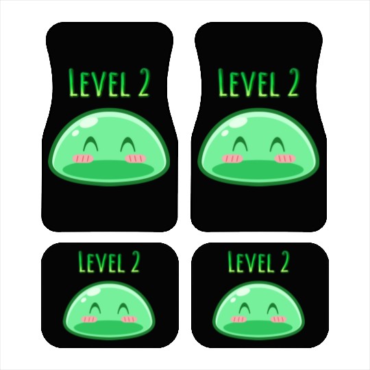 Cute Green Dungeon Slime Monster Weird Anime Car Mats