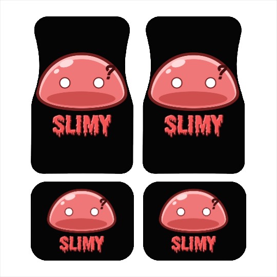 Cute Red Dungeon Slime Monster Weird Anime Car Mats