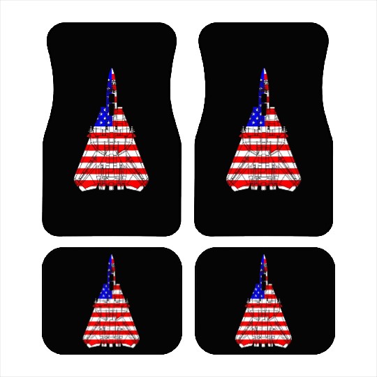 United States F 14 Tomcat Flag Car Mats