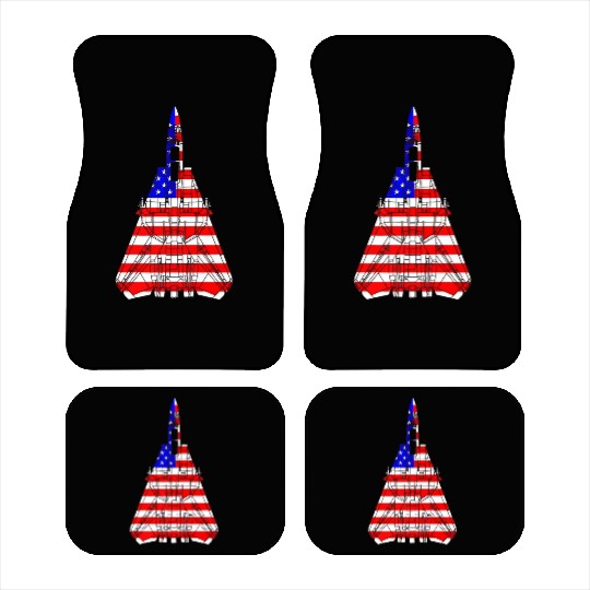 United States F 14 Tomcat Flag Car Mats