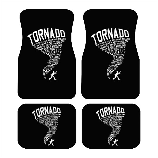 Tornado Storm Chaser Hurricane Wind Weather Gift Car Mats