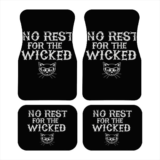 No Rest For The Wicked Car Mats