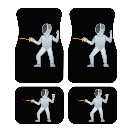 Person Fencing Fencer Gift Car Mats