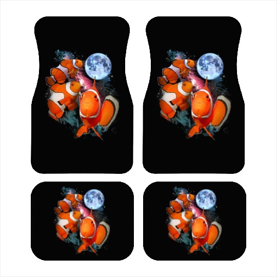3 Moon Clown Fish Sea Anemonefish Lovers Fish Art Car Mats
