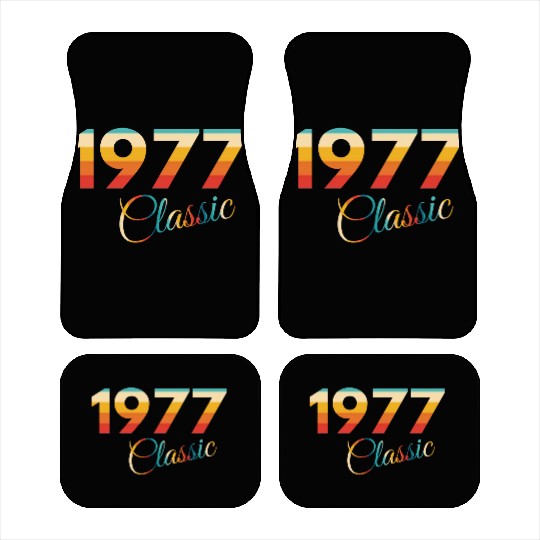 1977 vintage Birthday since 1977 Car Mats