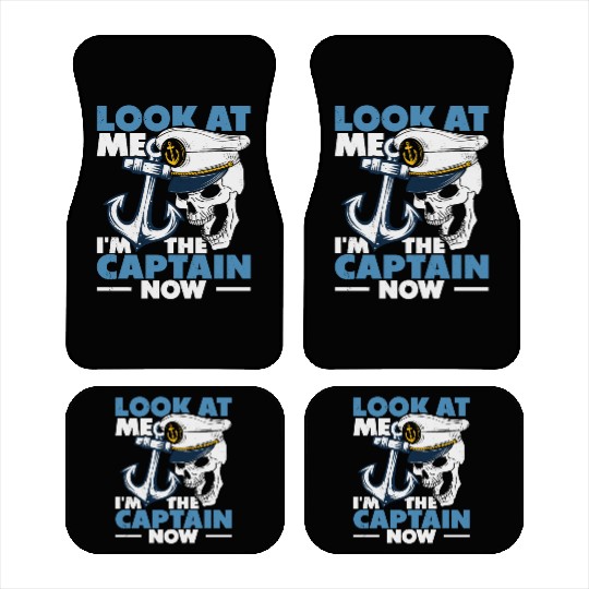 Captain Boat Lovers Fishermen Sailing Boating Car Mats