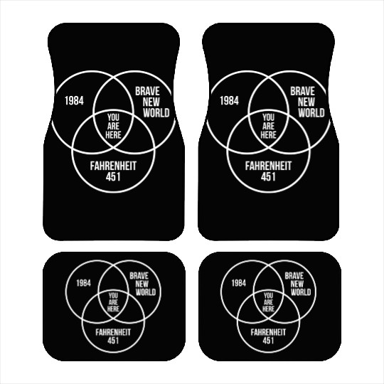 1984 Brave New World Fahrenheit 451 Conspiracy Ess Car Mats