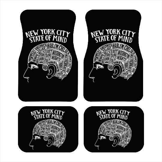 New York City Brain Head Design Car Mats